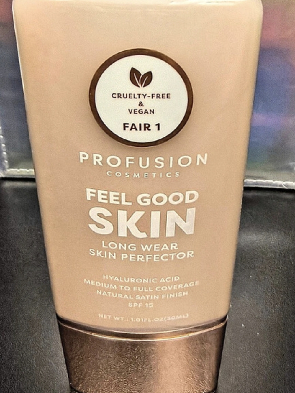 Profusion Cosmetics Feel Good Skin Long Wear Skin Perfector Fair 1 Warm Yellow